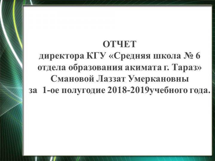Отчет