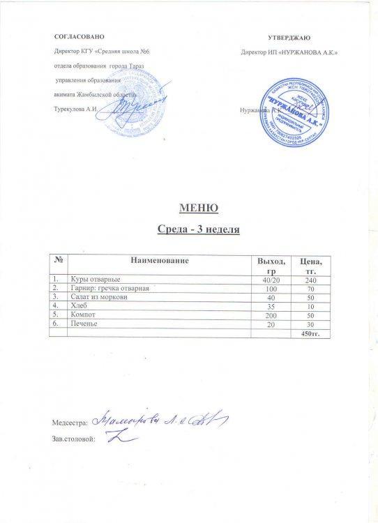 Меню 24.11.2021год